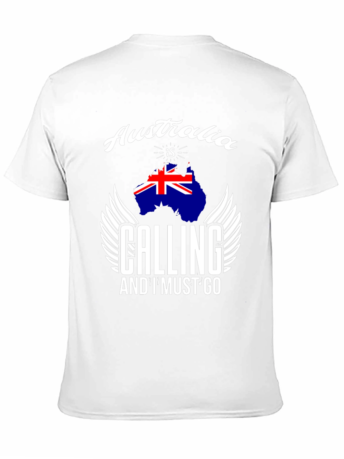 Australia Calling T-Shirt Black Cotton