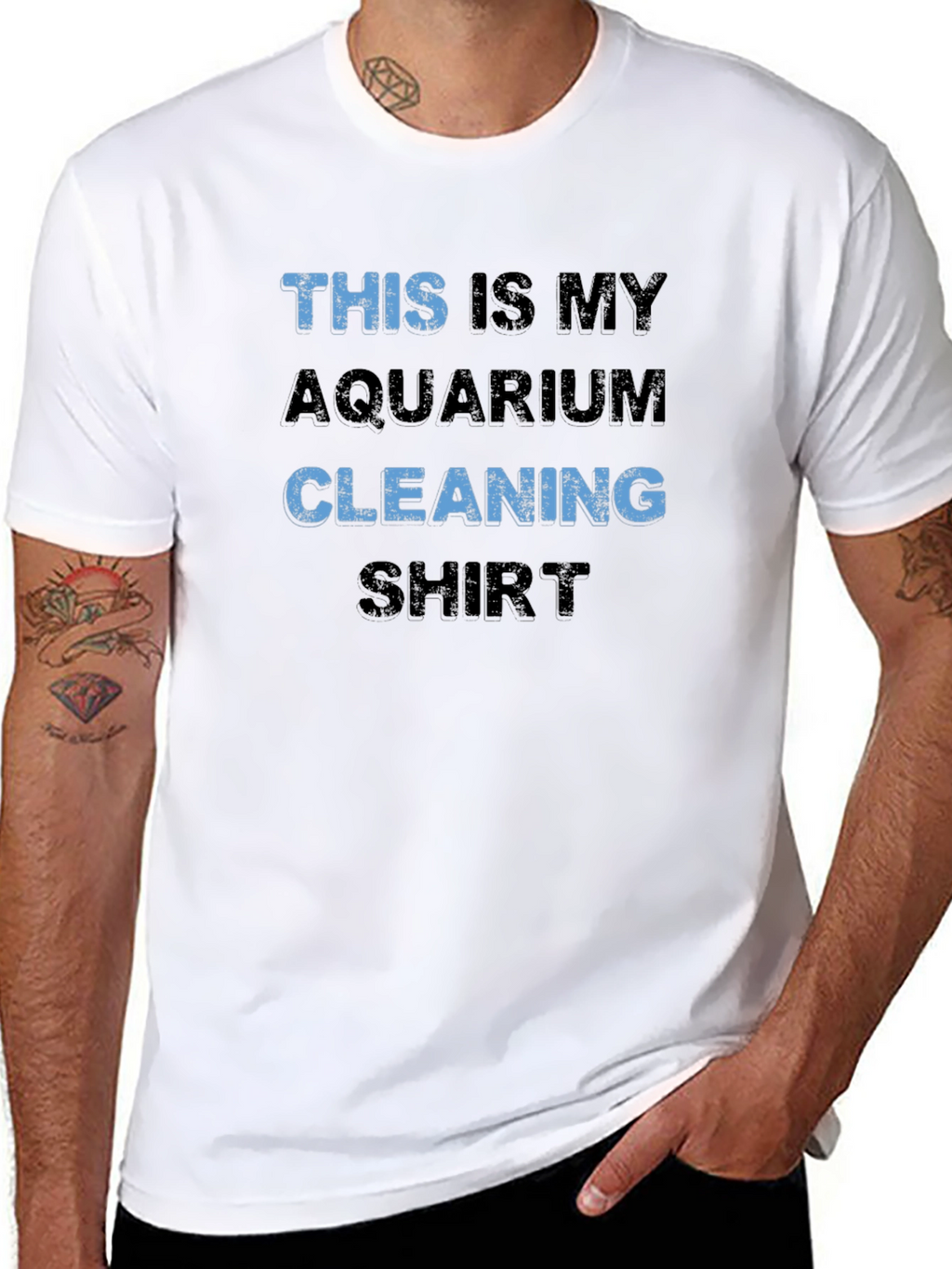 Aquarium Cleaning Shirt - Novelty Graphic Tee