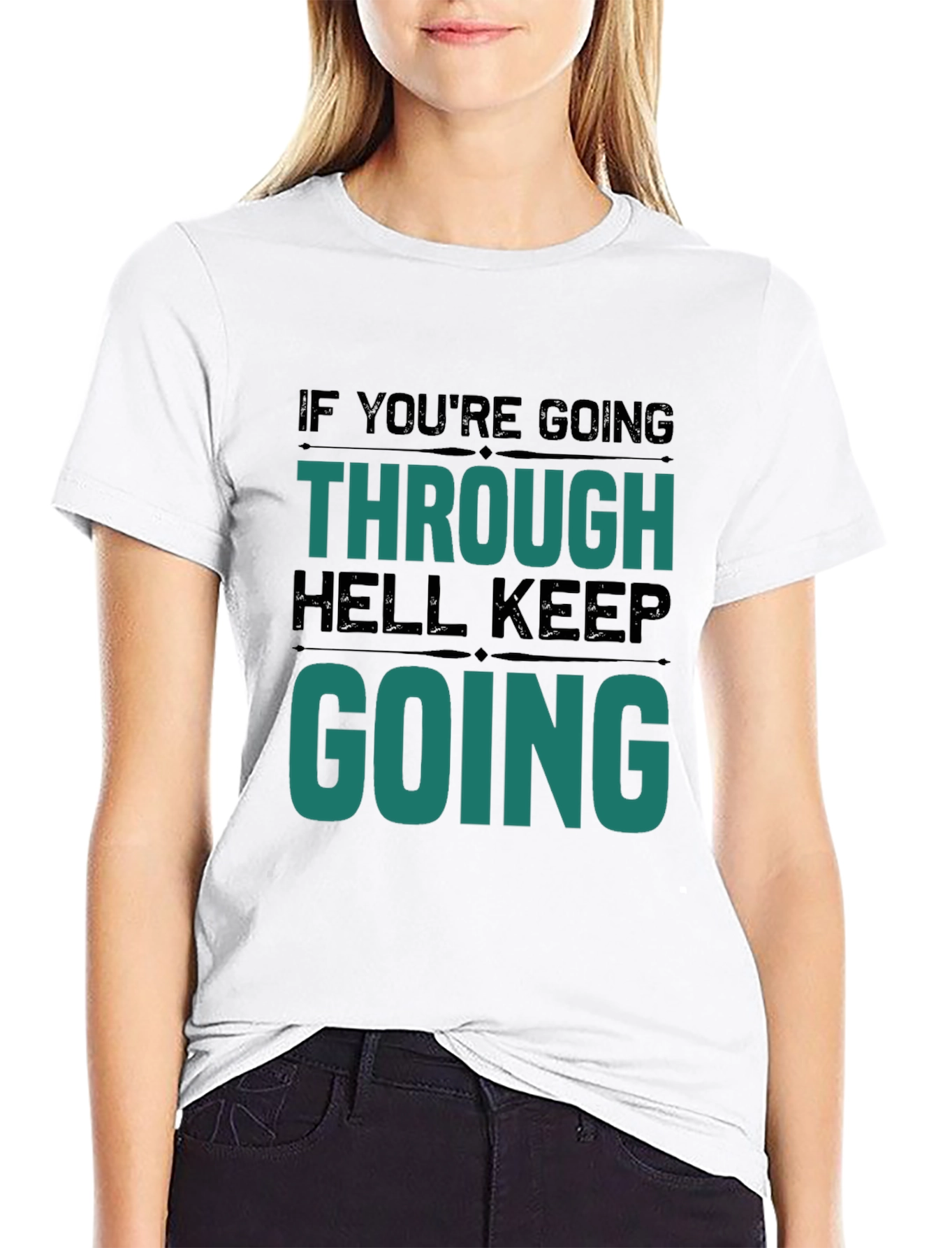 Motivational Graphic T-Shirt - Keep Going