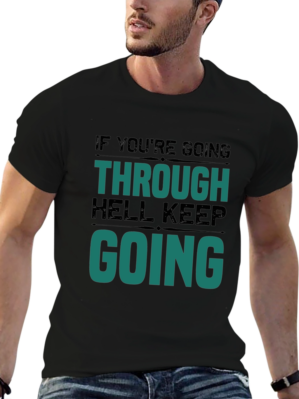 Motivational Graphic T-Shirt - Keep Going