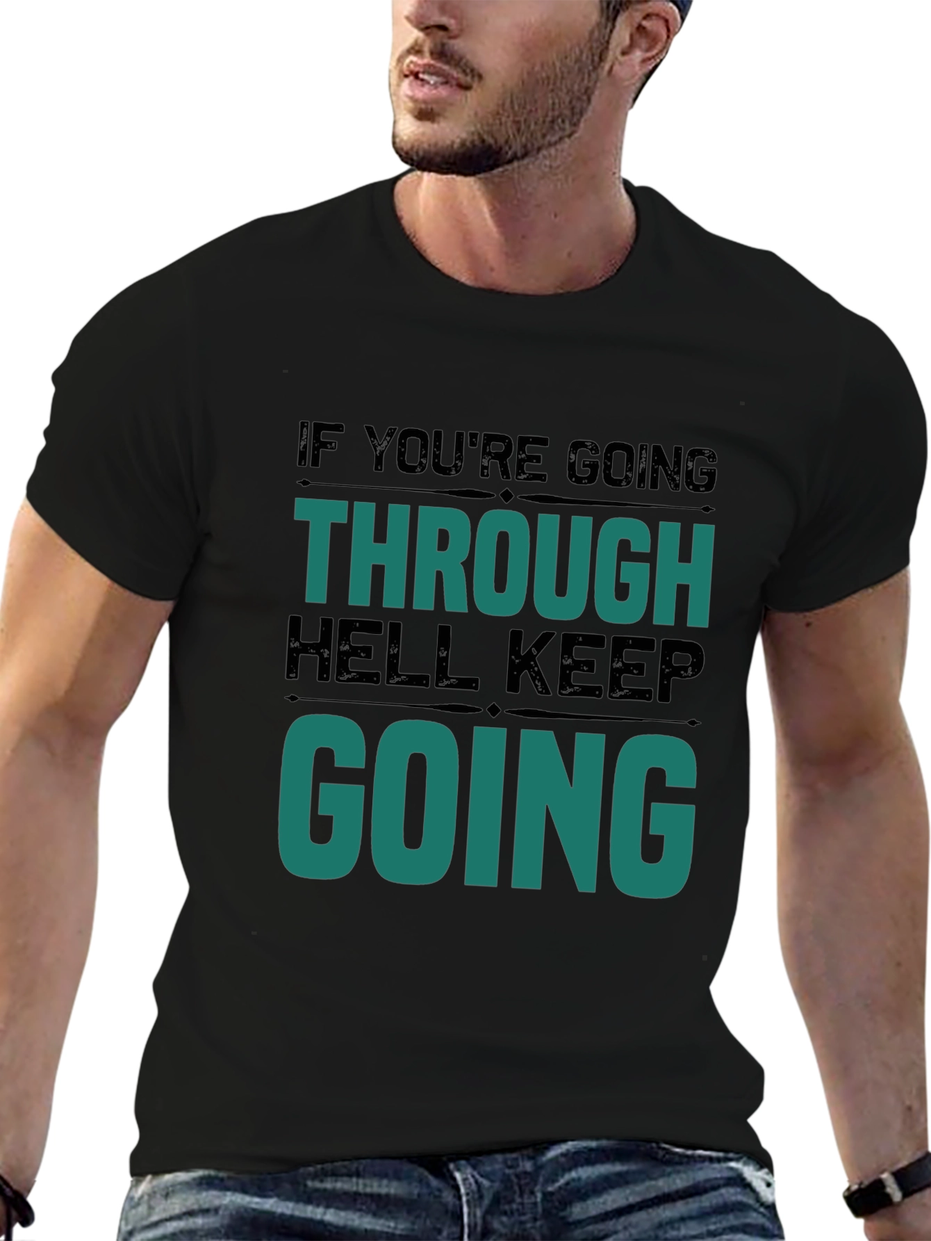 Motivational Graphic T-Shirt - Keep Going