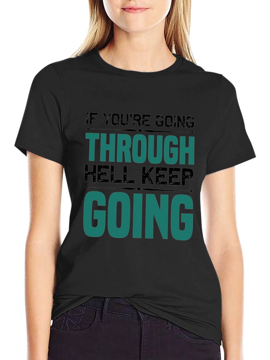 Motivational Graphic T-Shirt - Keep Going