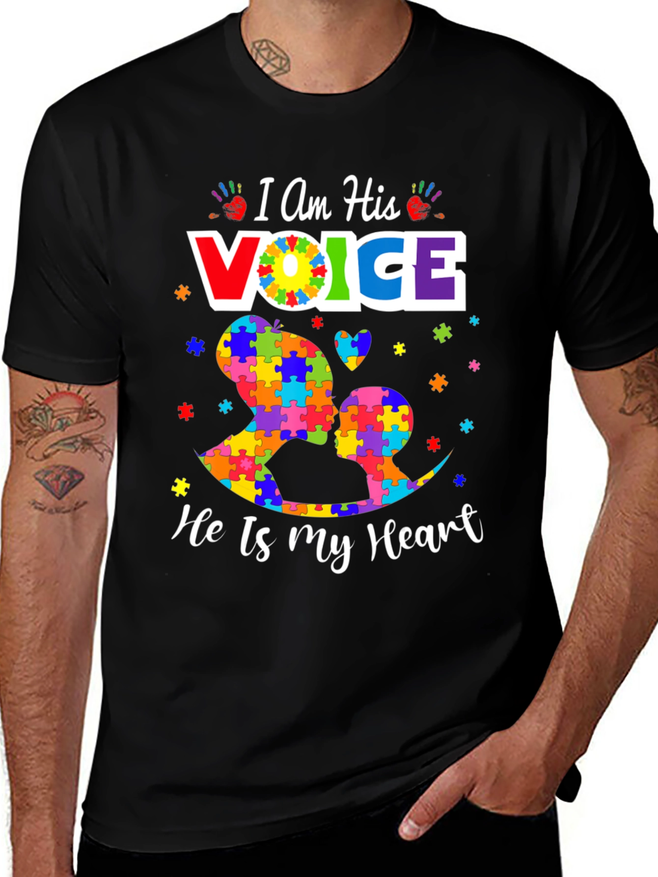 Autism Awareness T-Shirt - I Am His Voice
