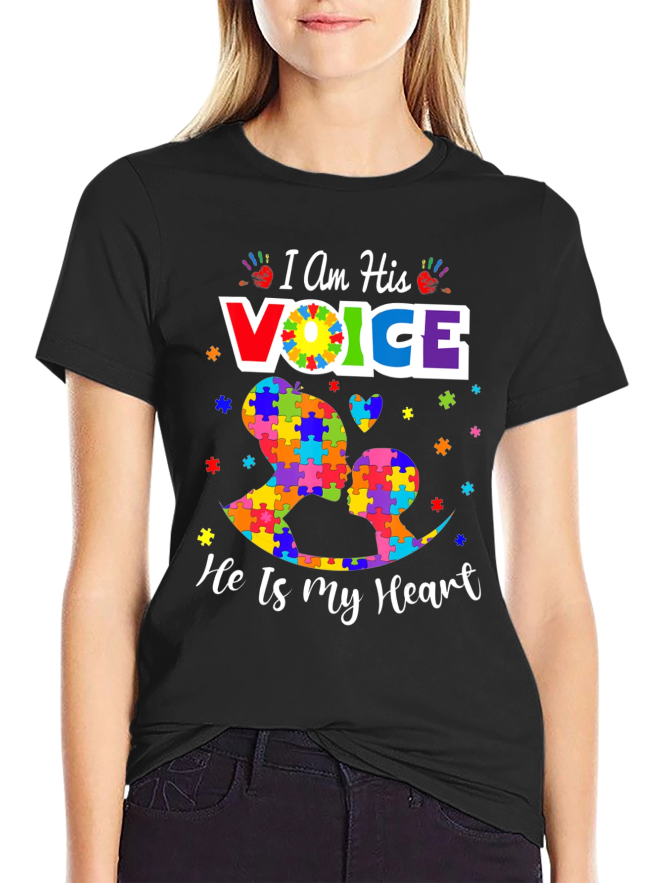 Autism Awareness T-Shirt - I Am His Voice