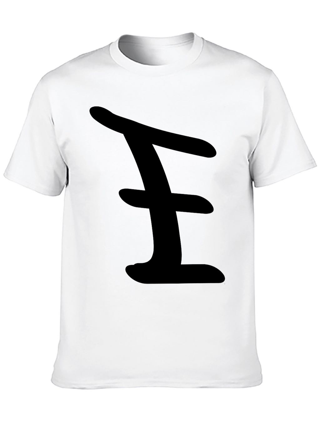 Bold Black Tee with Abstract Design