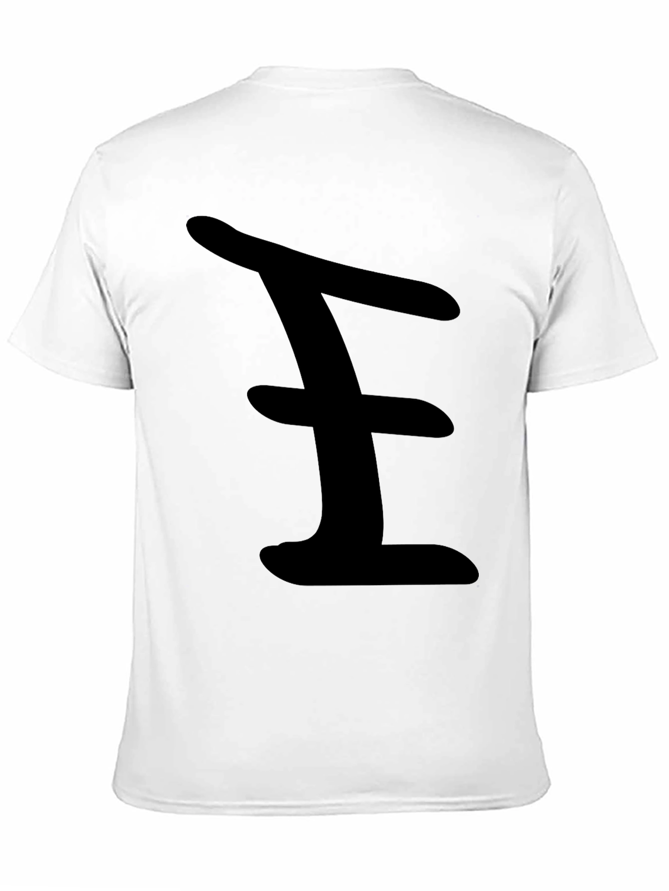 Bold Black Tee with Abstract Design
