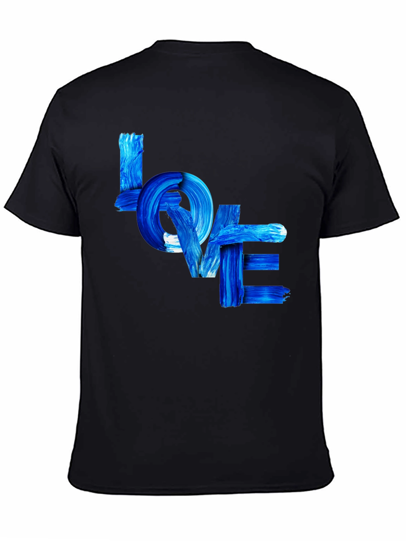 Blue LOVE Graphic T-Shirt - Stylish Casual Tee