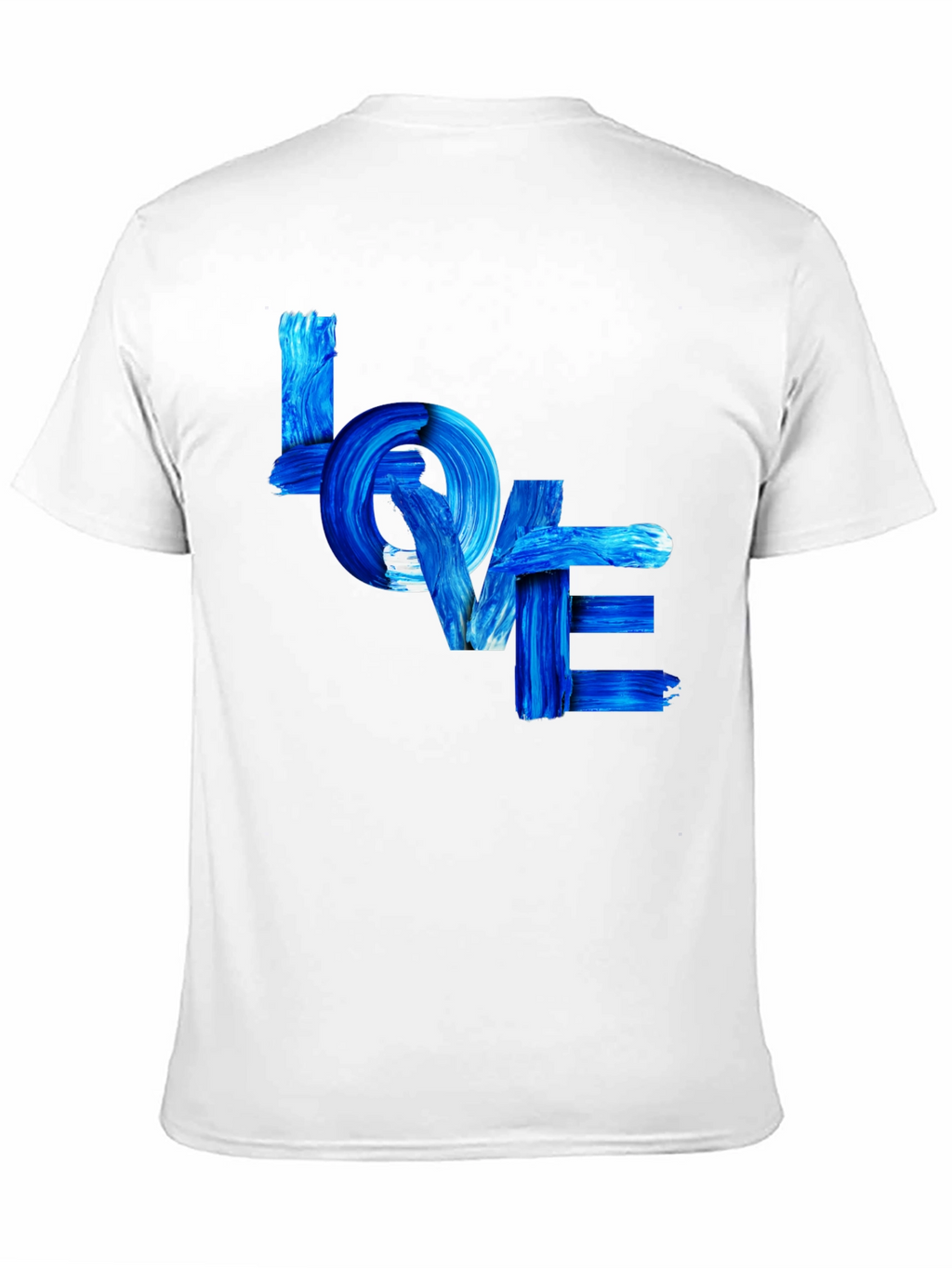 Blue LOVE Graphic T-Shirt - Stylish Casual Tee