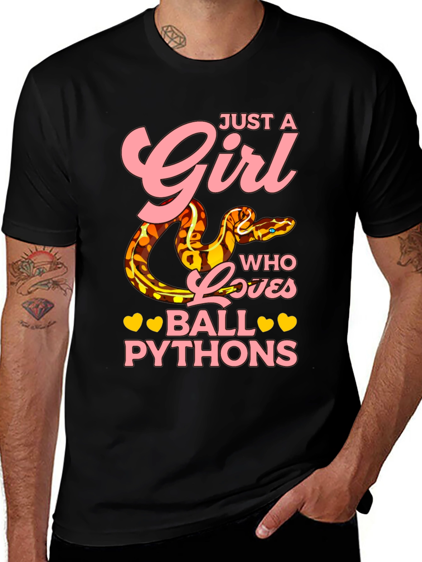 Just a Girl Who Loves Ball Pythons T-Shirt
