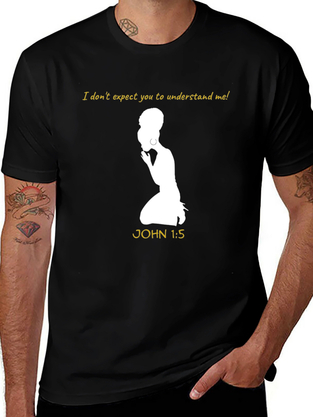 Inspirational Christian T-Shirt - John 1:5