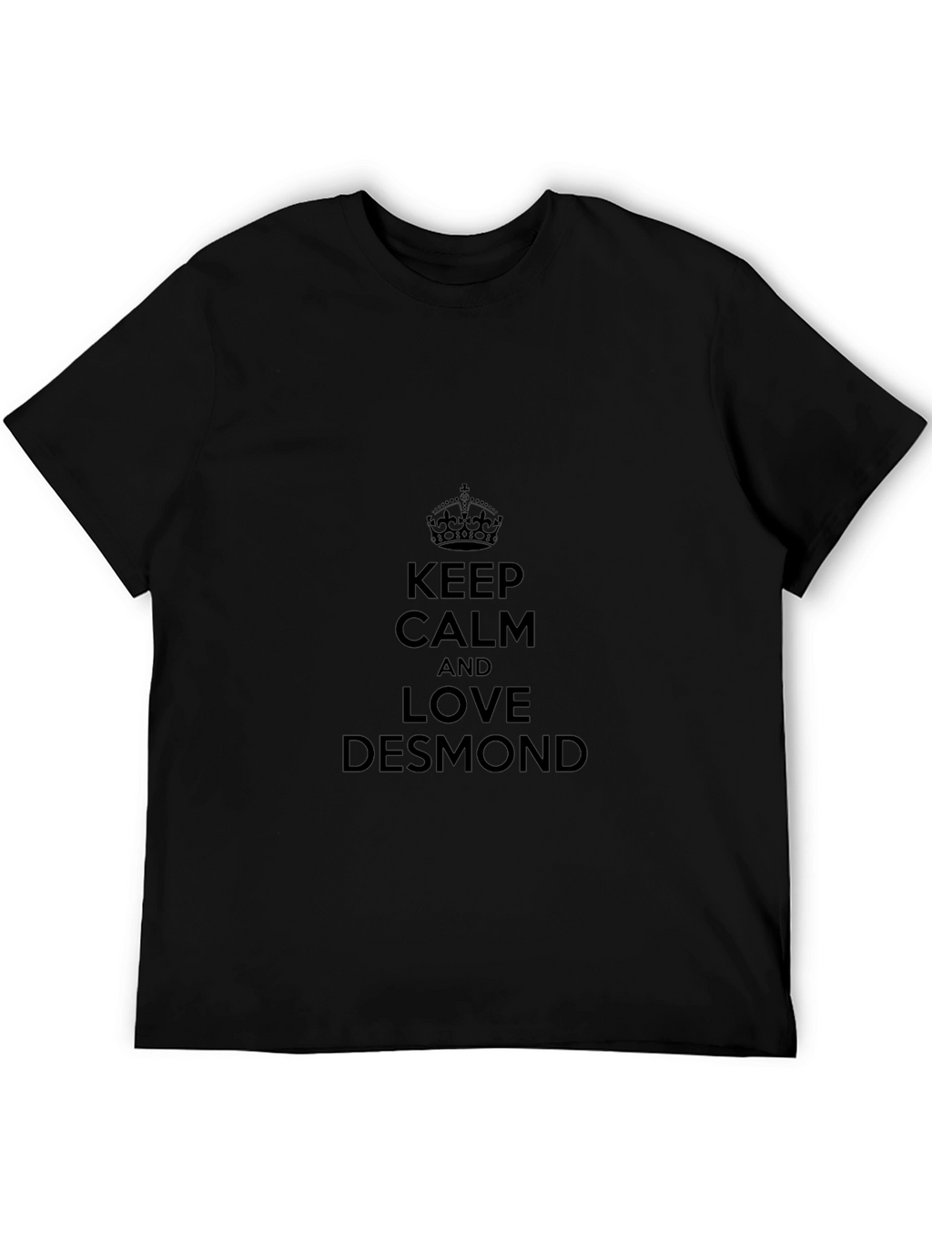 Keep Calm and Love Desmond Black Tee