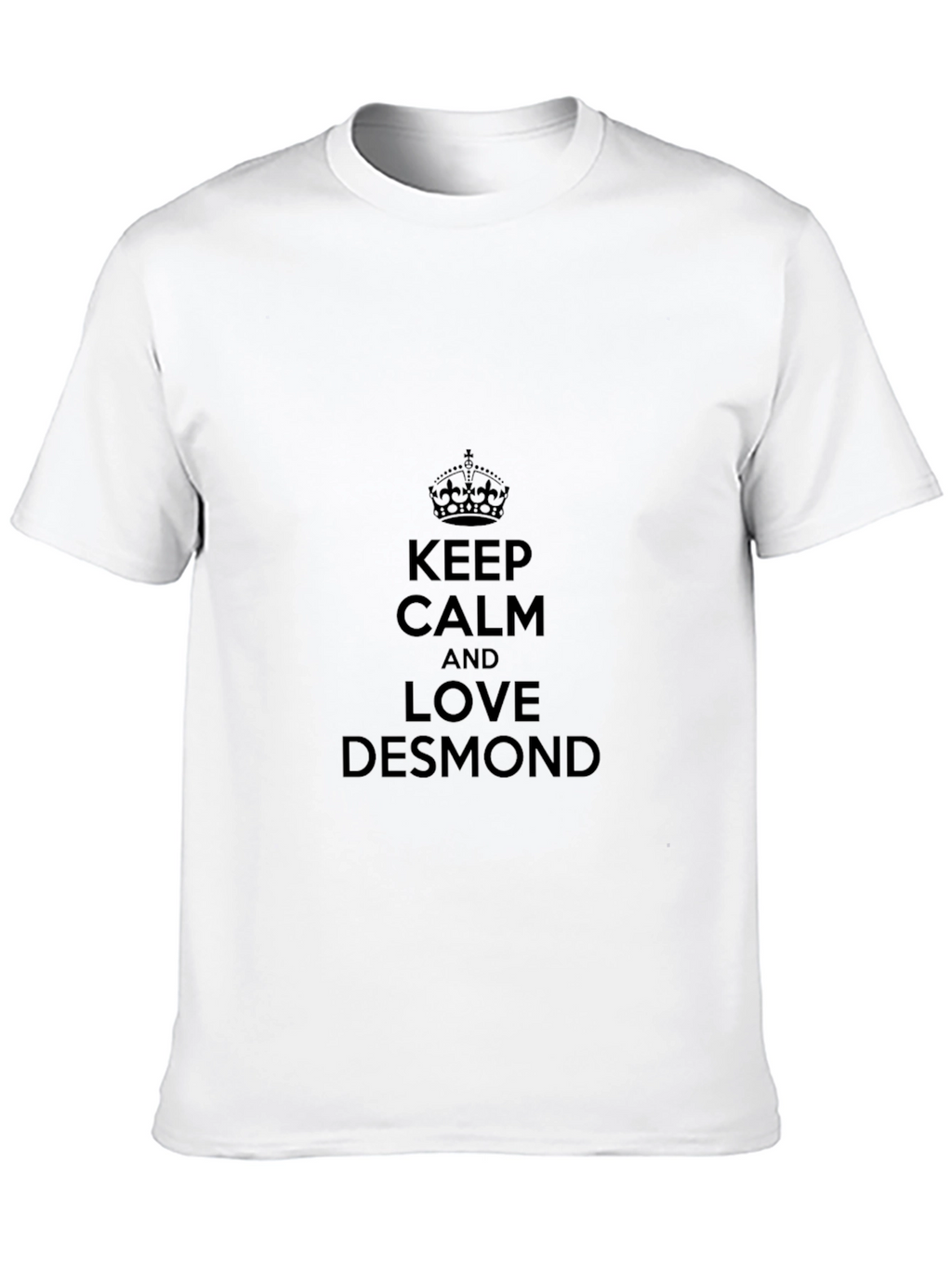 Keep Calm and Love Desmond Black Tee