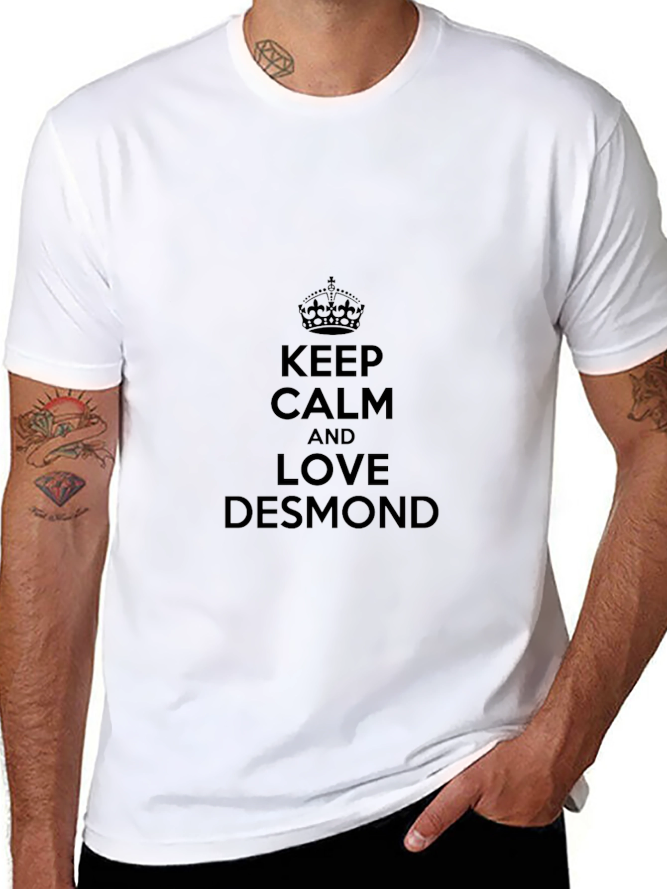 Keep Calm and Love Desmond Black Tee