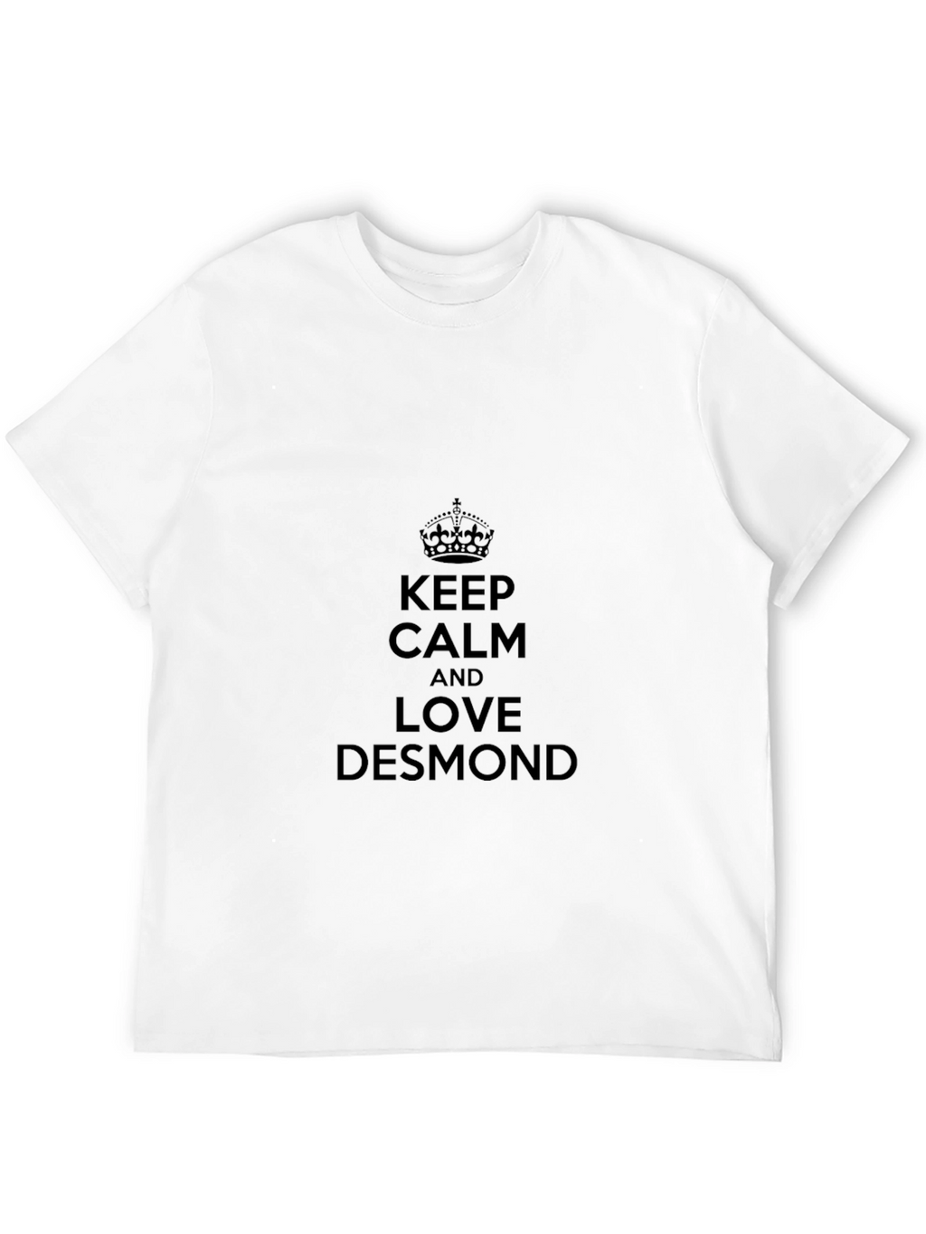 Keep Calm and Love Desmond Black Tee