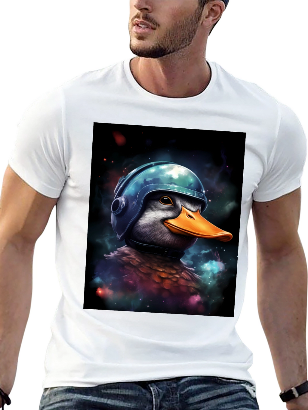 Duck in Helmet Graphic Tee
