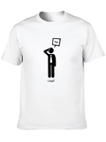 Loyal Yes Mens Black Graphic T-Shirt