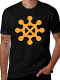 Adinkra Hwe Mu Dua T-Shirt - Black Graphic Tee