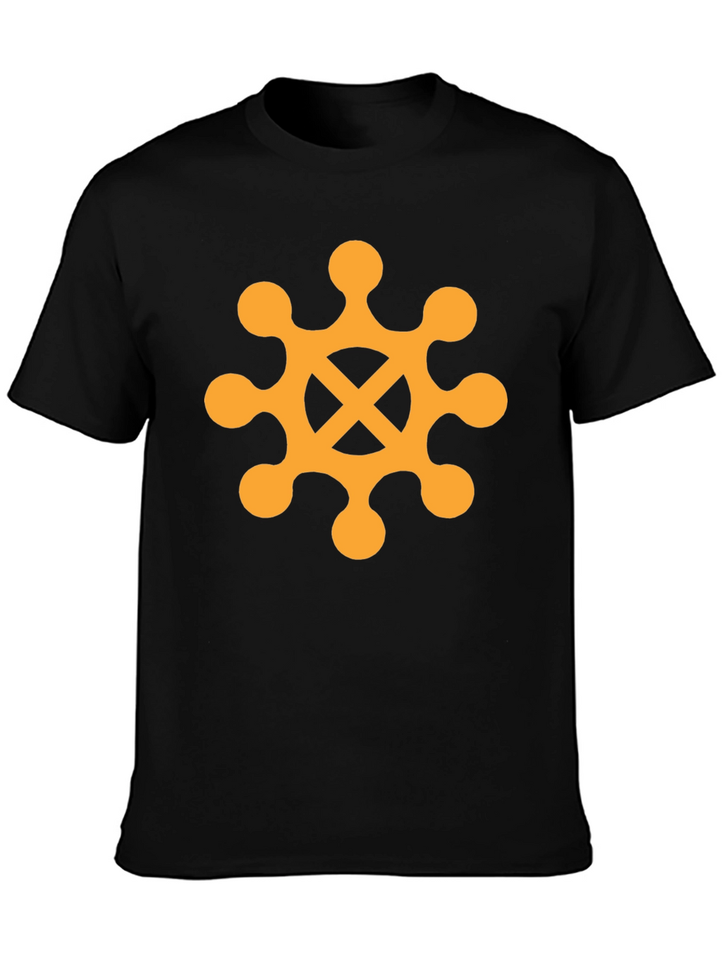 Adinkra Hwe Mu Dua T-Shirt - Black Graphic Tee