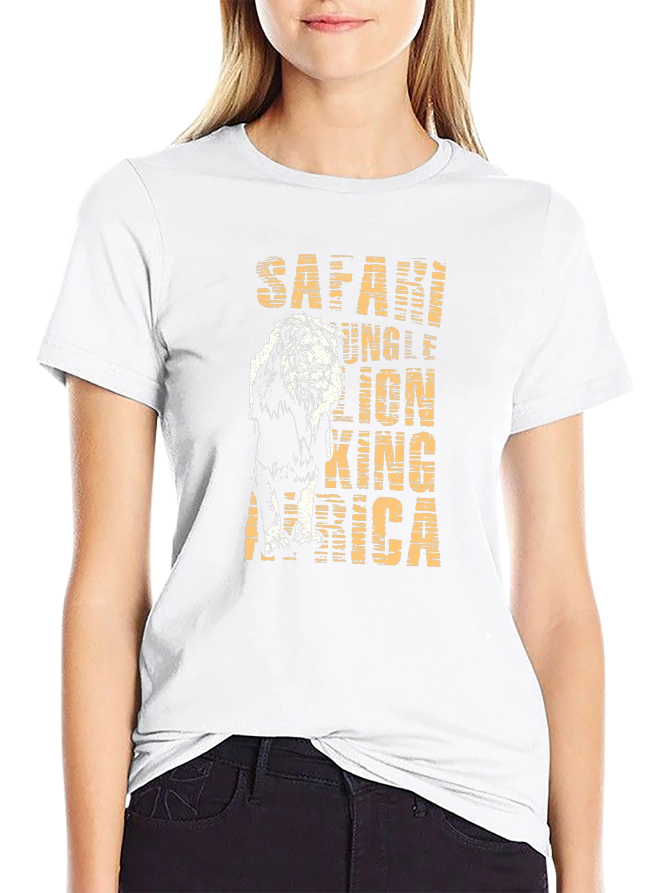Safari Lion Graphic Tee - King of the Jungle