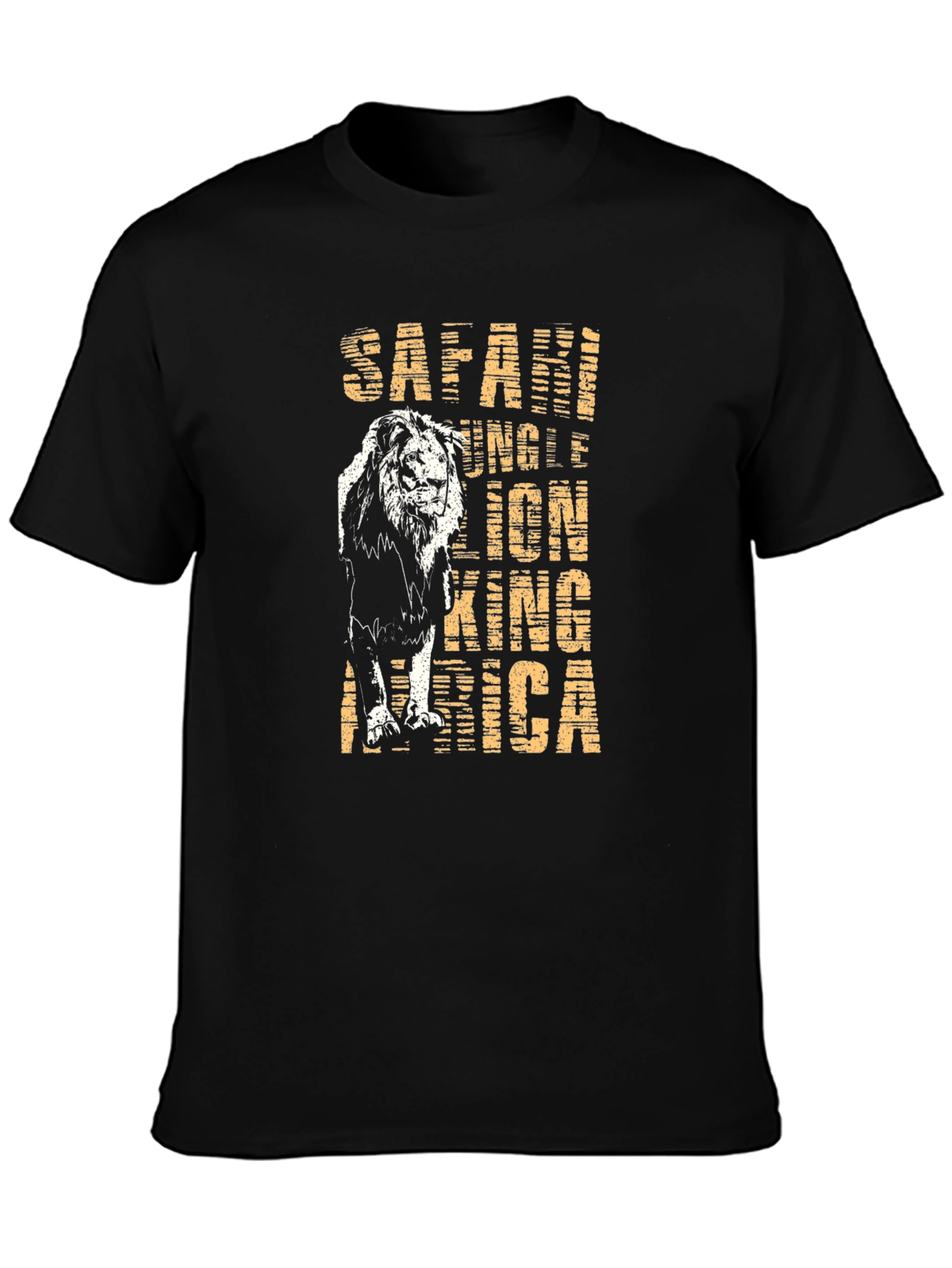 Safari Lion Graphic Tee - King of the Jungle