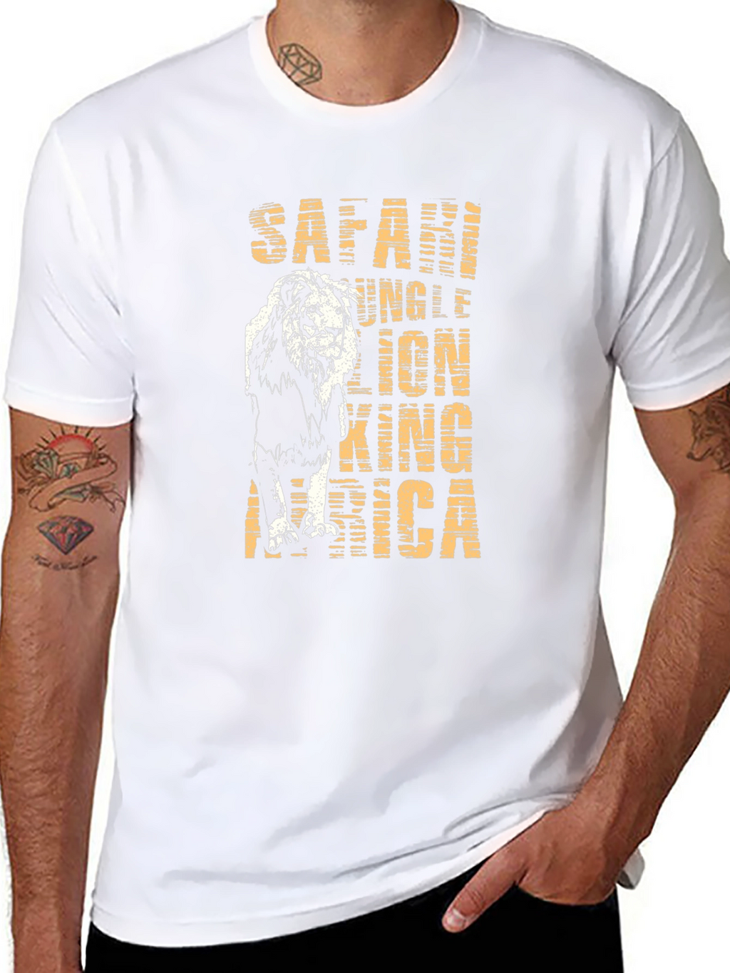 Safari Lion Graphic Tee - King of the Jungle