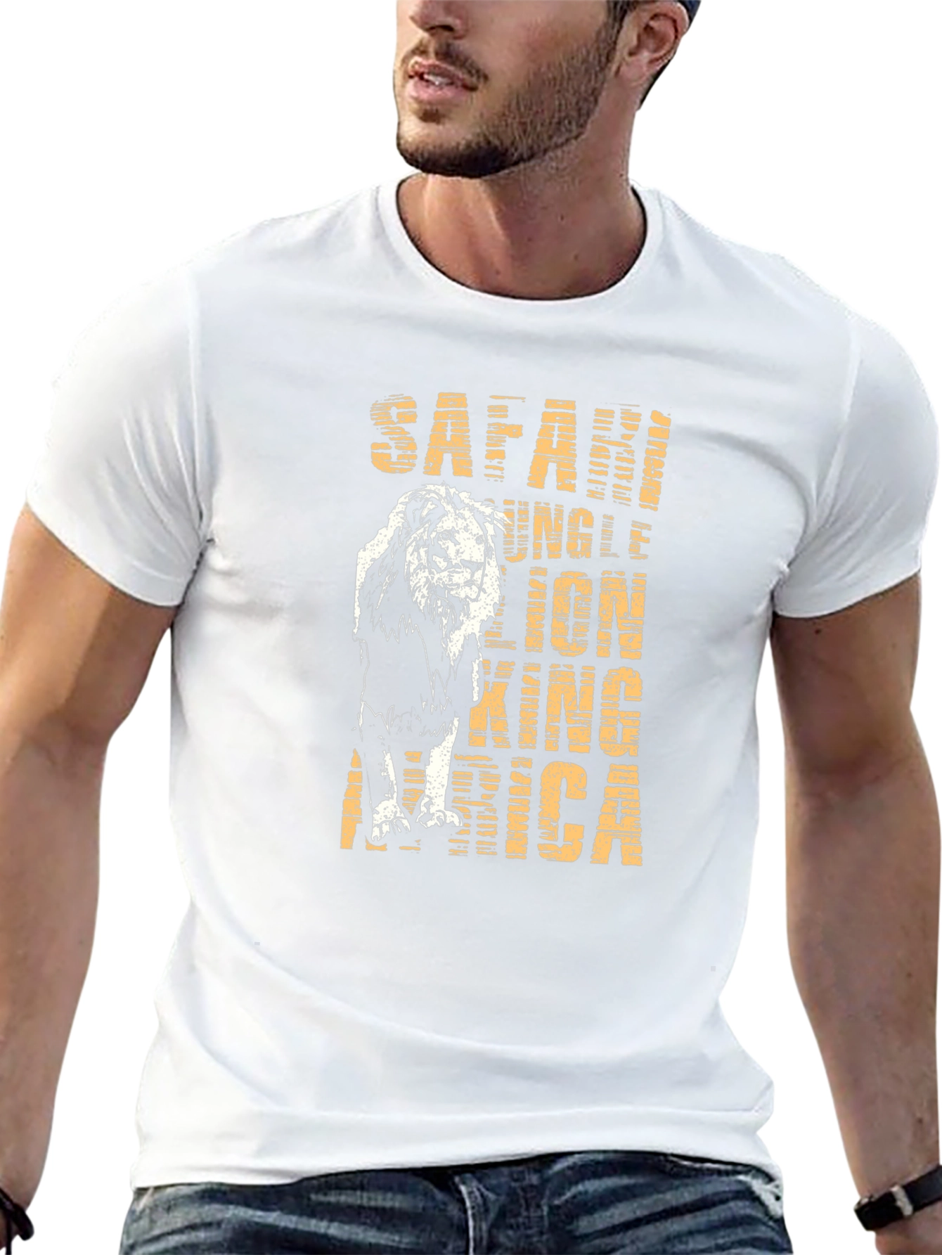 Safari Lion Graphic Tee - King of the Jungle