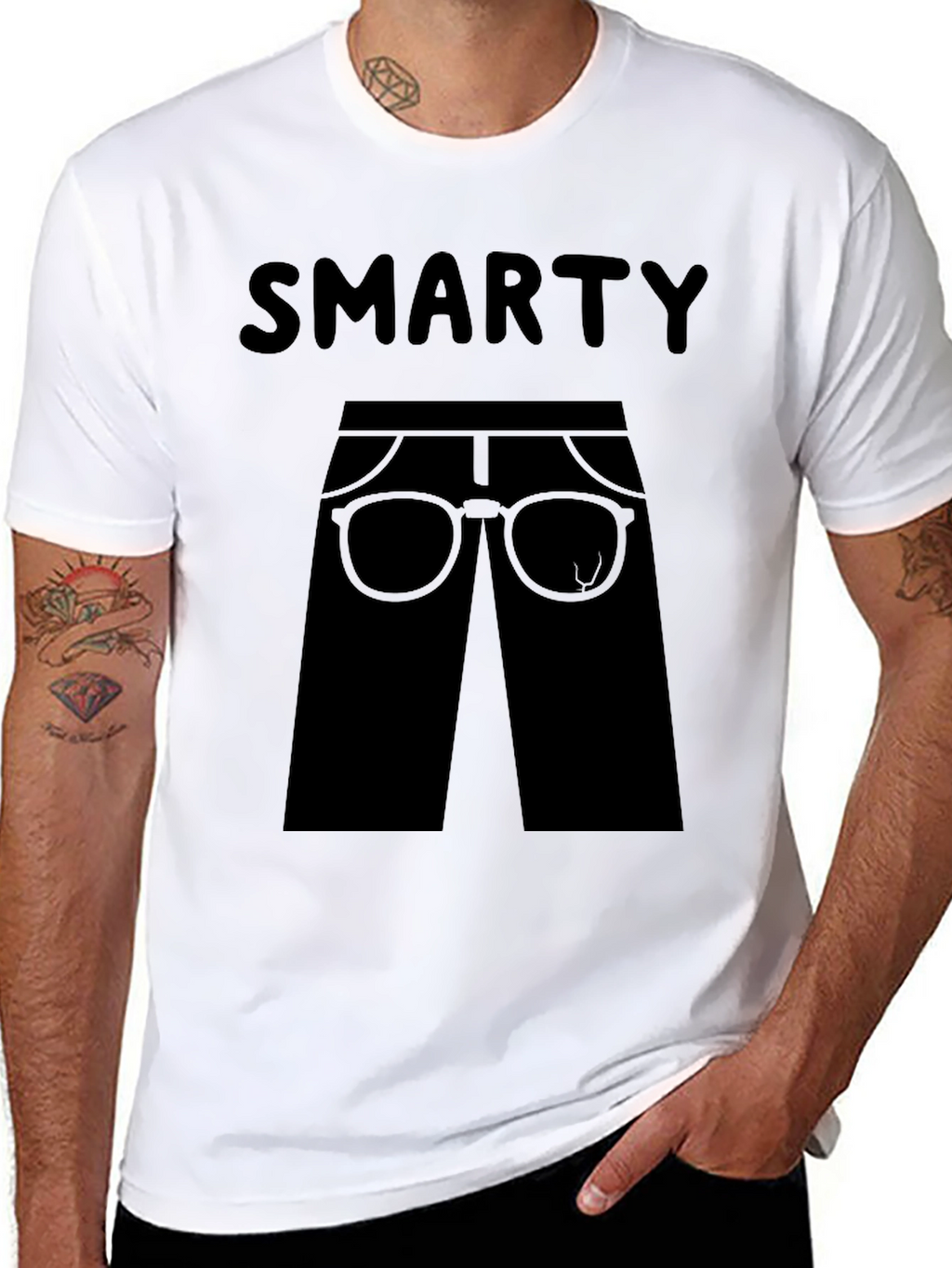 Smarty Pants Graphic T-Shirt - Black