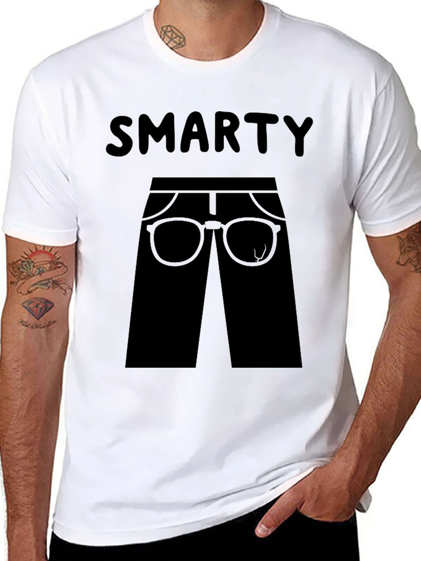 Smarty Pants Graphic T-Shirt - Black