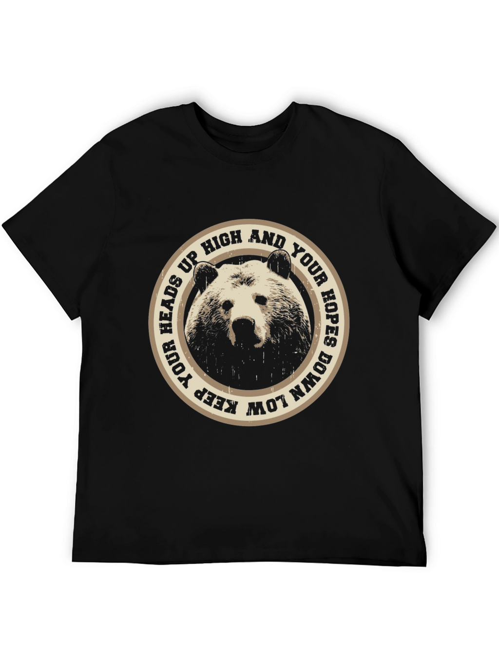 Bear Heads Up High Graphic T-Shirt