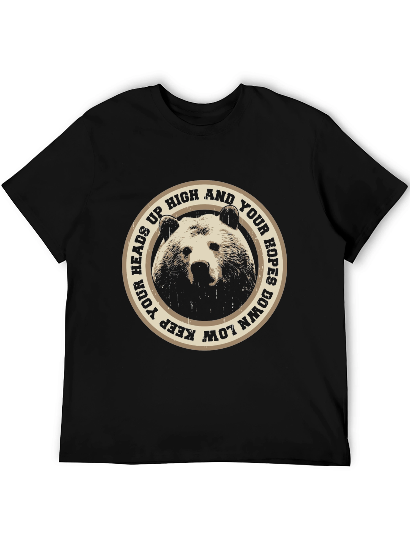 Bear Heads Up High Graphic T-Shirt