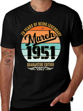 70th Birthday March 1951 Quarantine T-Shirt