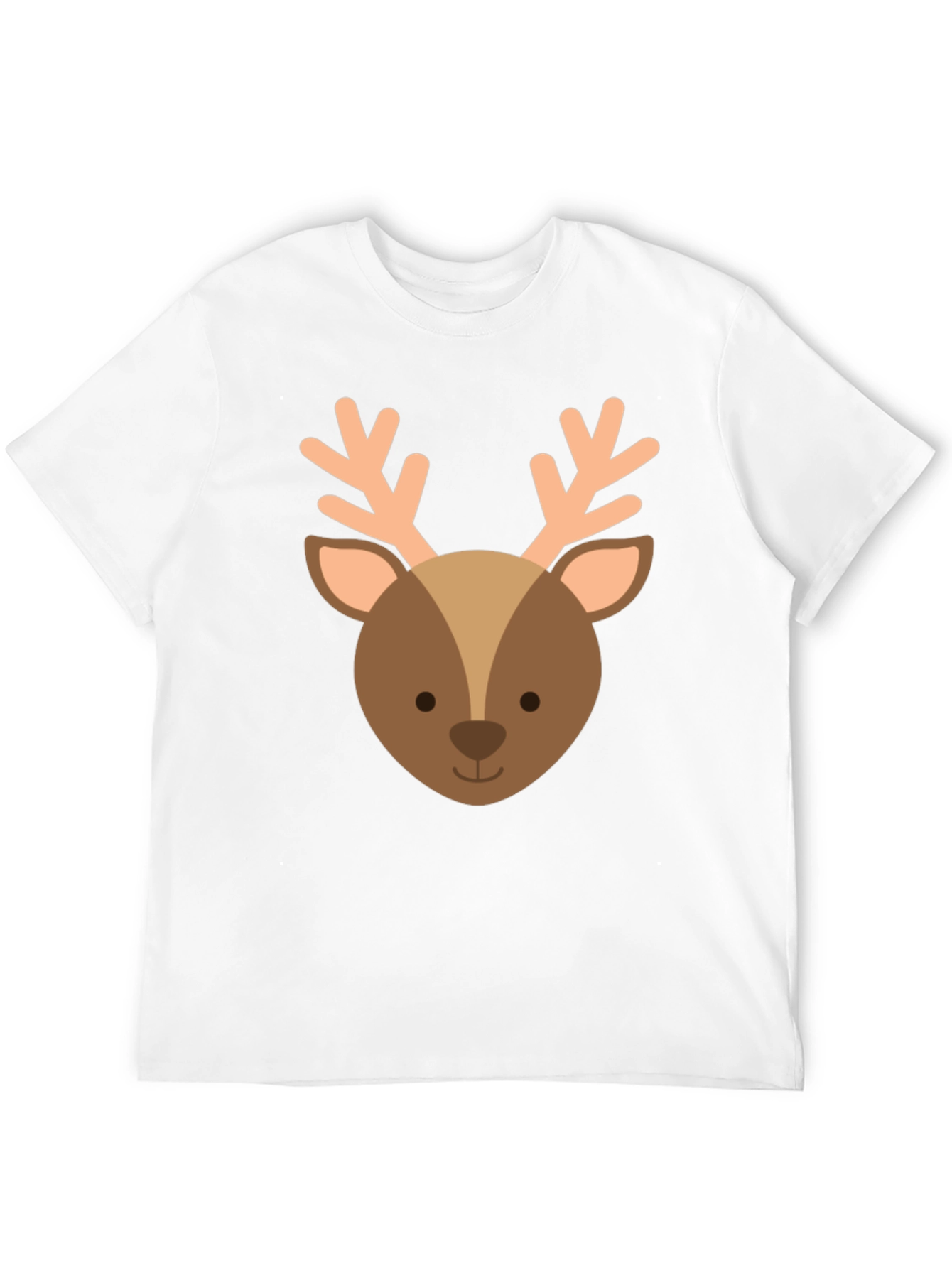 Cute Reindeer Graphic Tee - Holiday Apparel