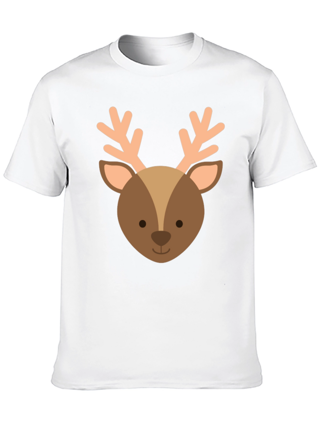 Cute Reindeer Graphic Tee - Holiday Apparel