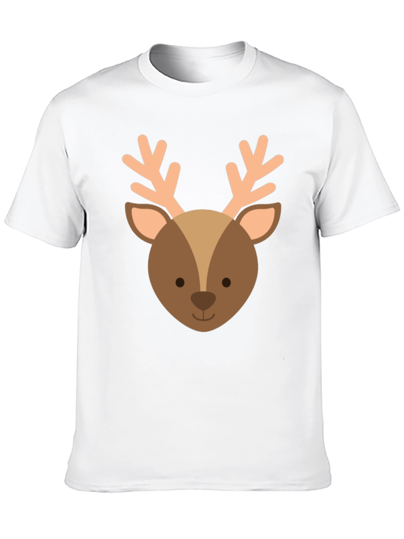 Cute Reindeer Graphic Tee - Holiday Apparel