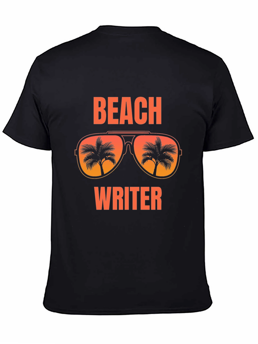 Beach Writer T-Shirt Palm Tree Sunglasses Vacation Tee