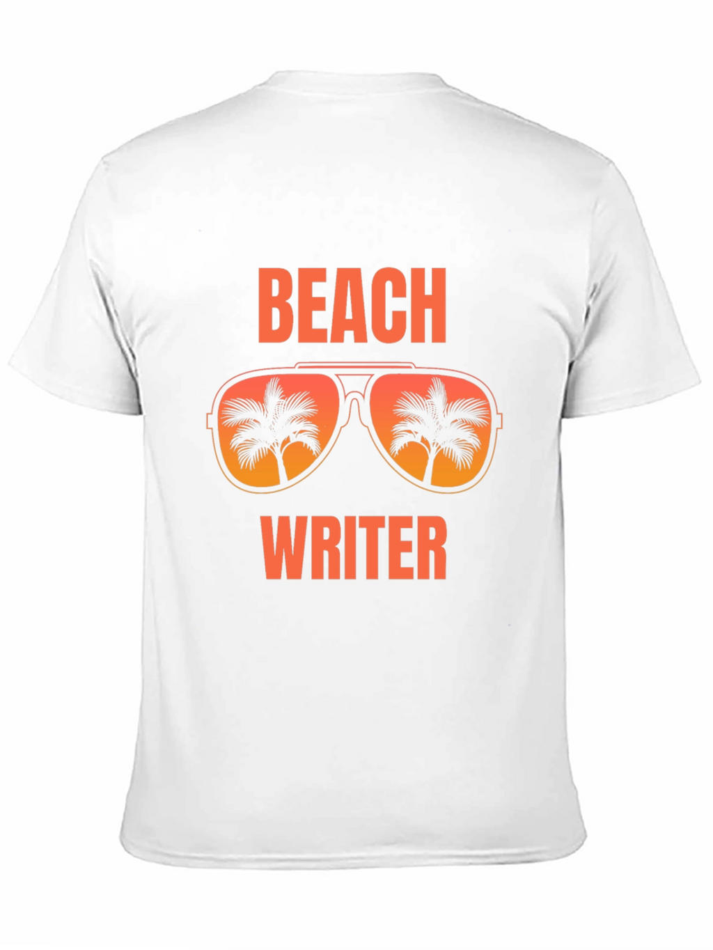 Beach Writer T-Shirt Palm Tree Sunglasses Vacation Tee