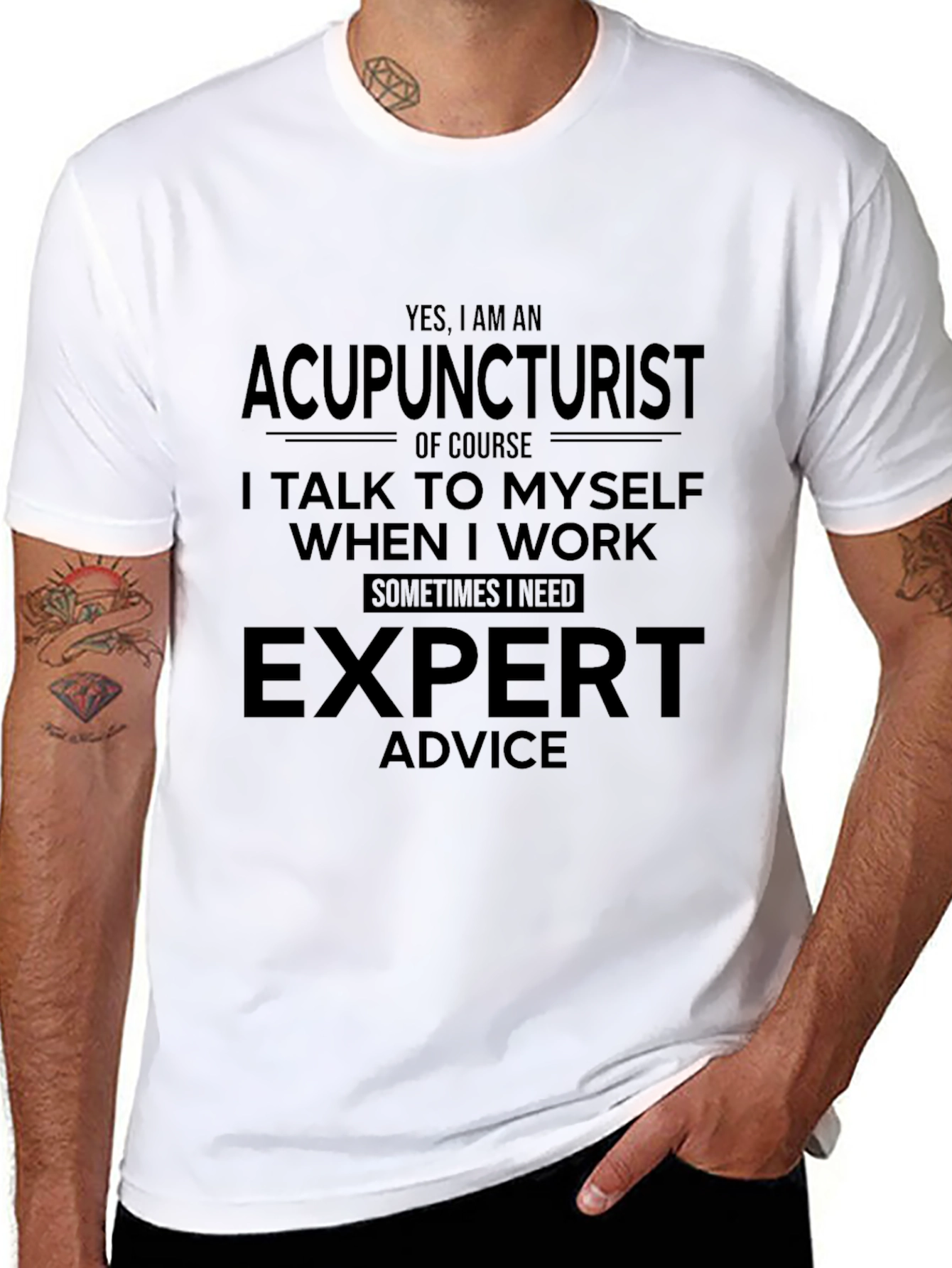Acupuncturist Expert Advice Novelty Graphic Tee