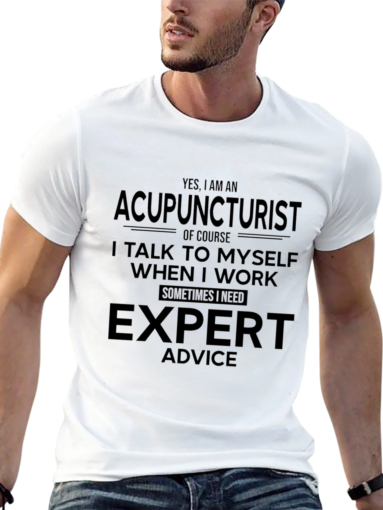 Acupuncturist Expert Advice Novelty Graphic Tee