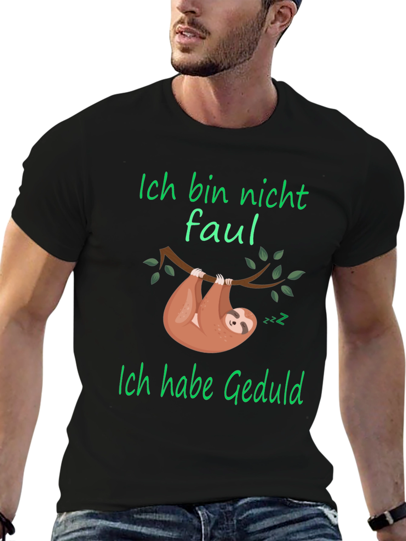 Ich Bin Nicht Faul Sloth Graphic T-Shirt