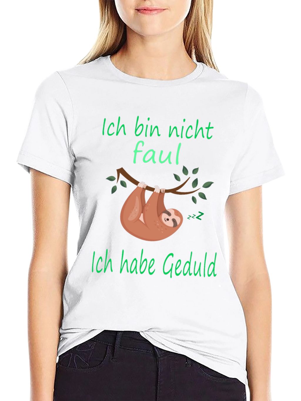 Ich Bin Nicht Faul Sloth Graphic T-Shirt