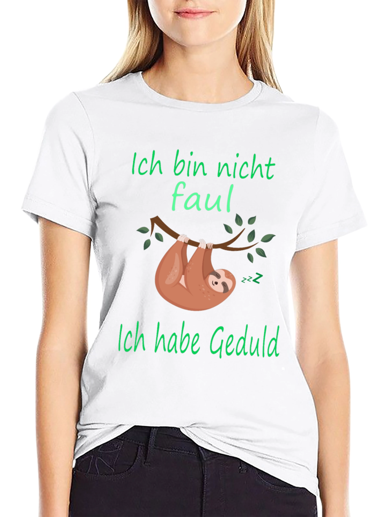 Ich Bin Nicht Faul Sloth Graphic T-Shirt