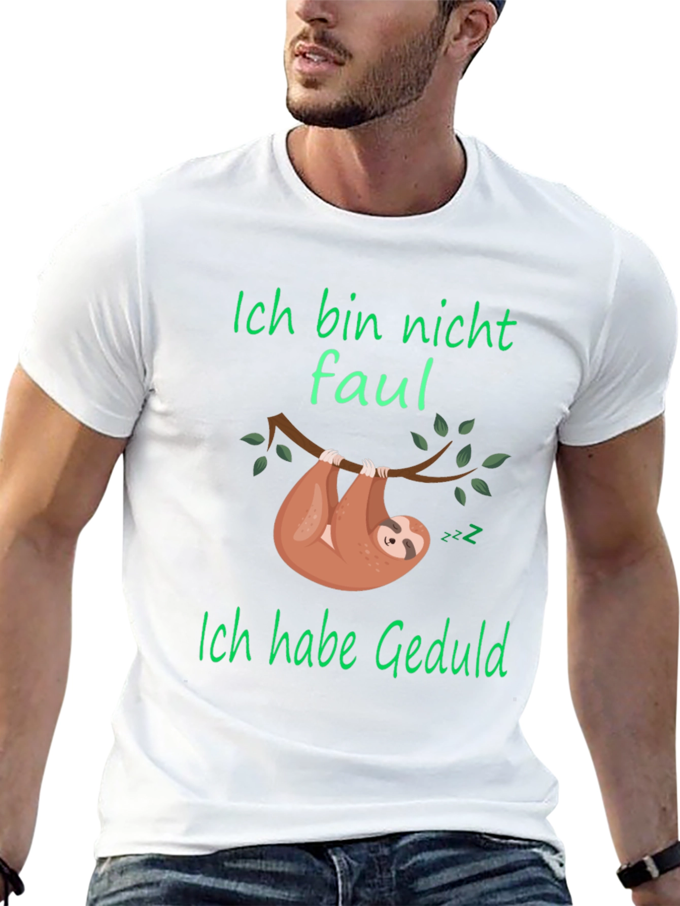Ich Bin Nicht Faul Sloth Graphic T-Shirt