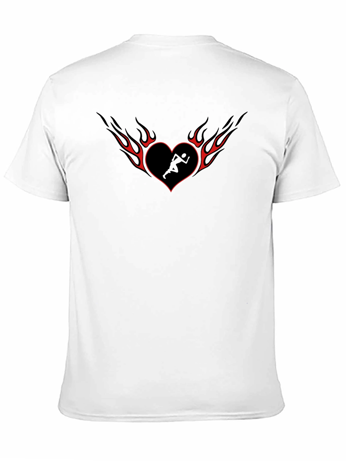 Heart Runner Tee - Black Graphic T-Shirt