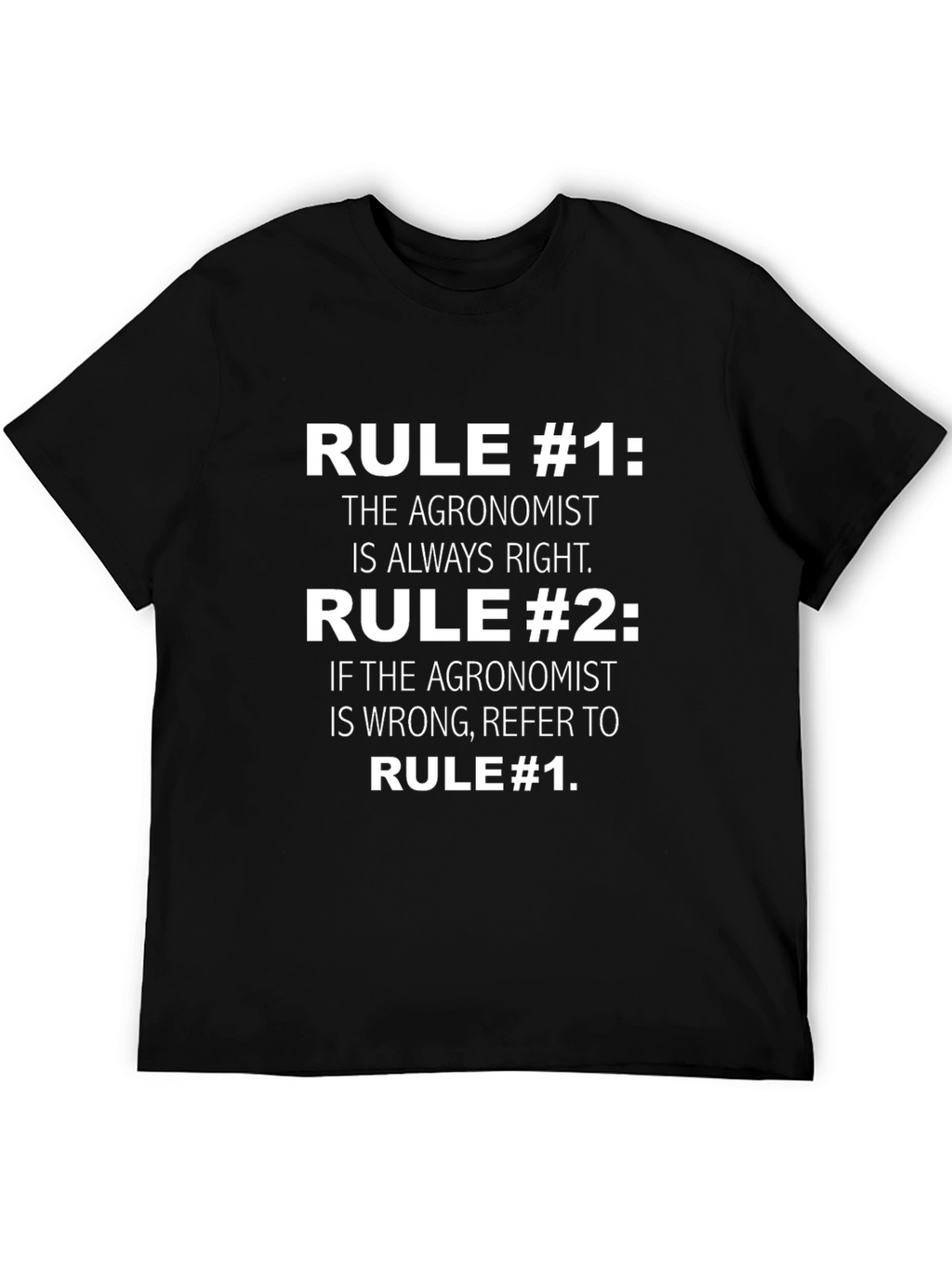 Agronomist Rule T-Shirt: Always Right Edition