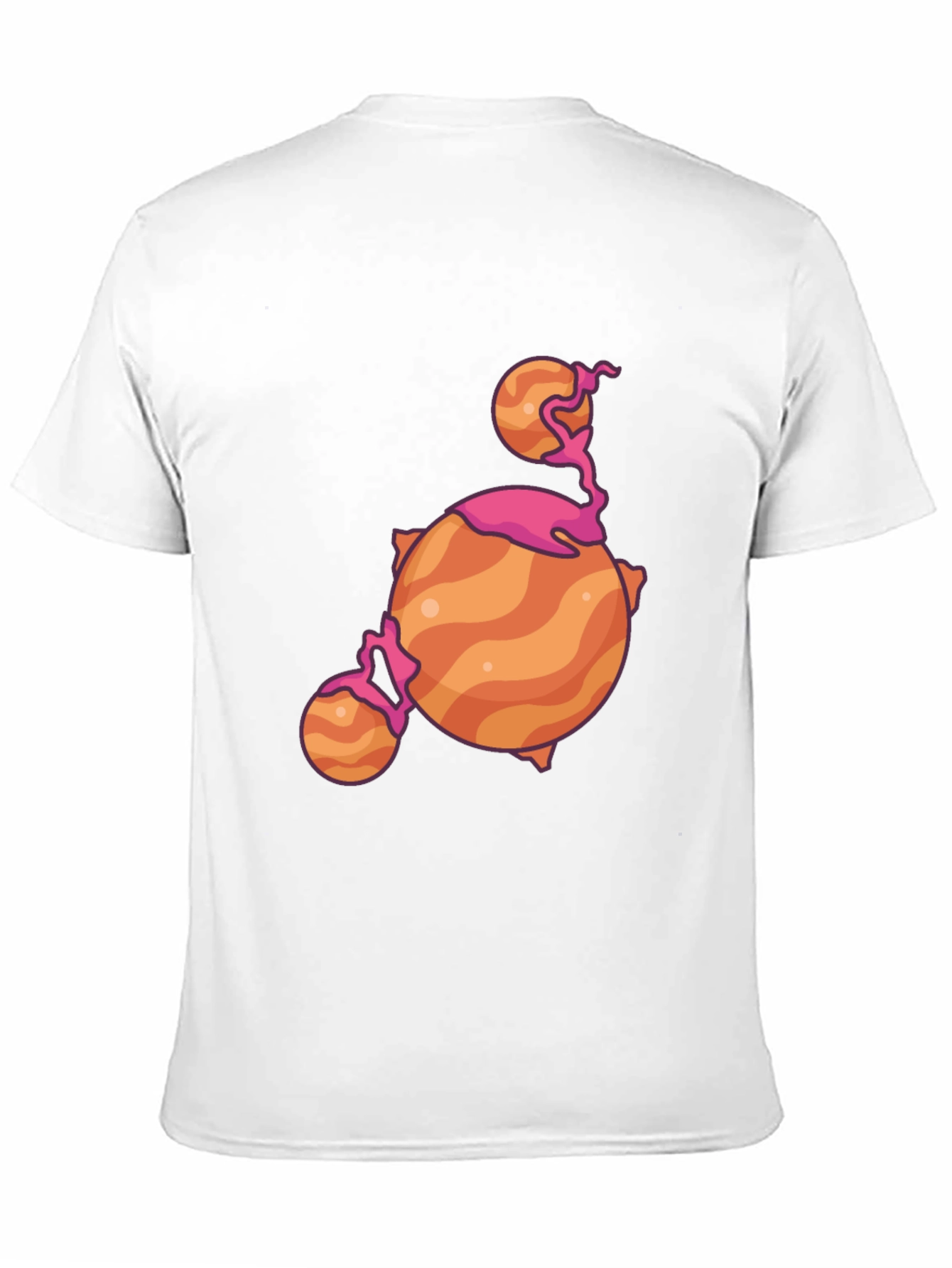 Cartoon Planet Black T-Shirt