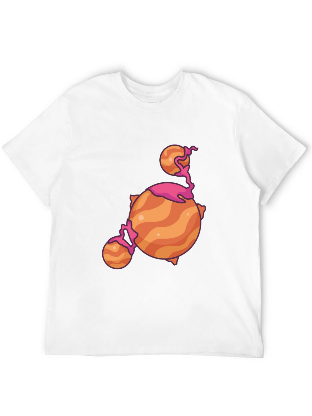 Cartoon Planet Black T-Shirt