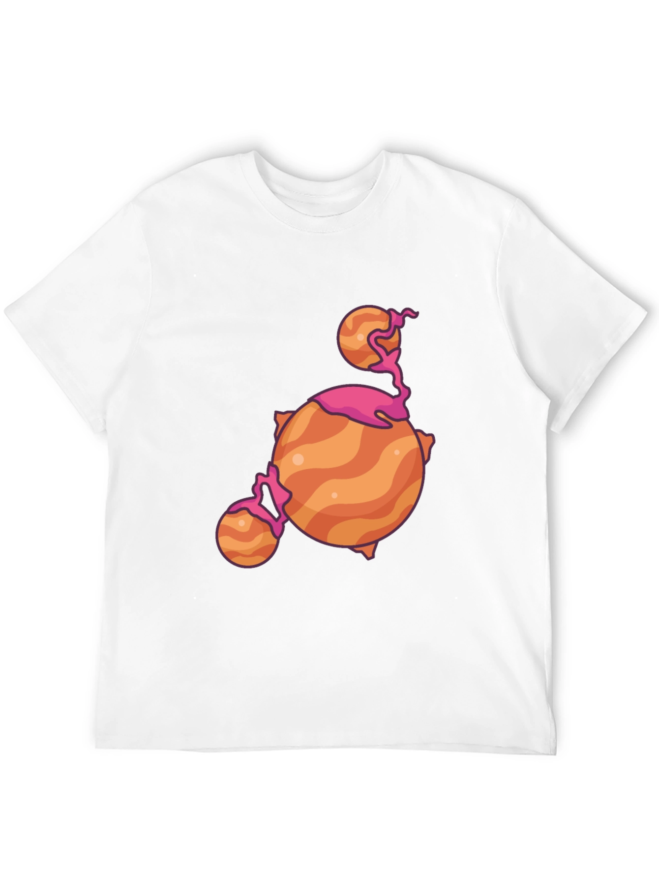 Cartoon Planet Black T-Shirt