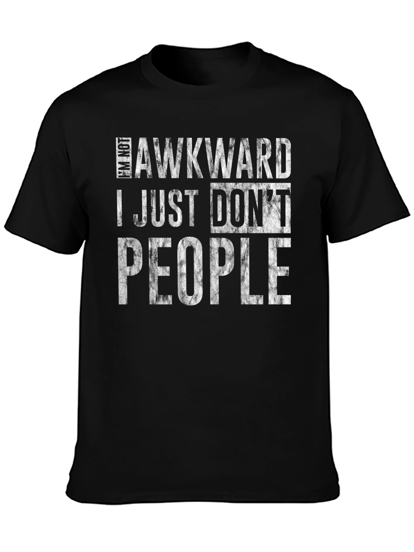 Awkward I Just Dont Like People Graphic T-Shirt