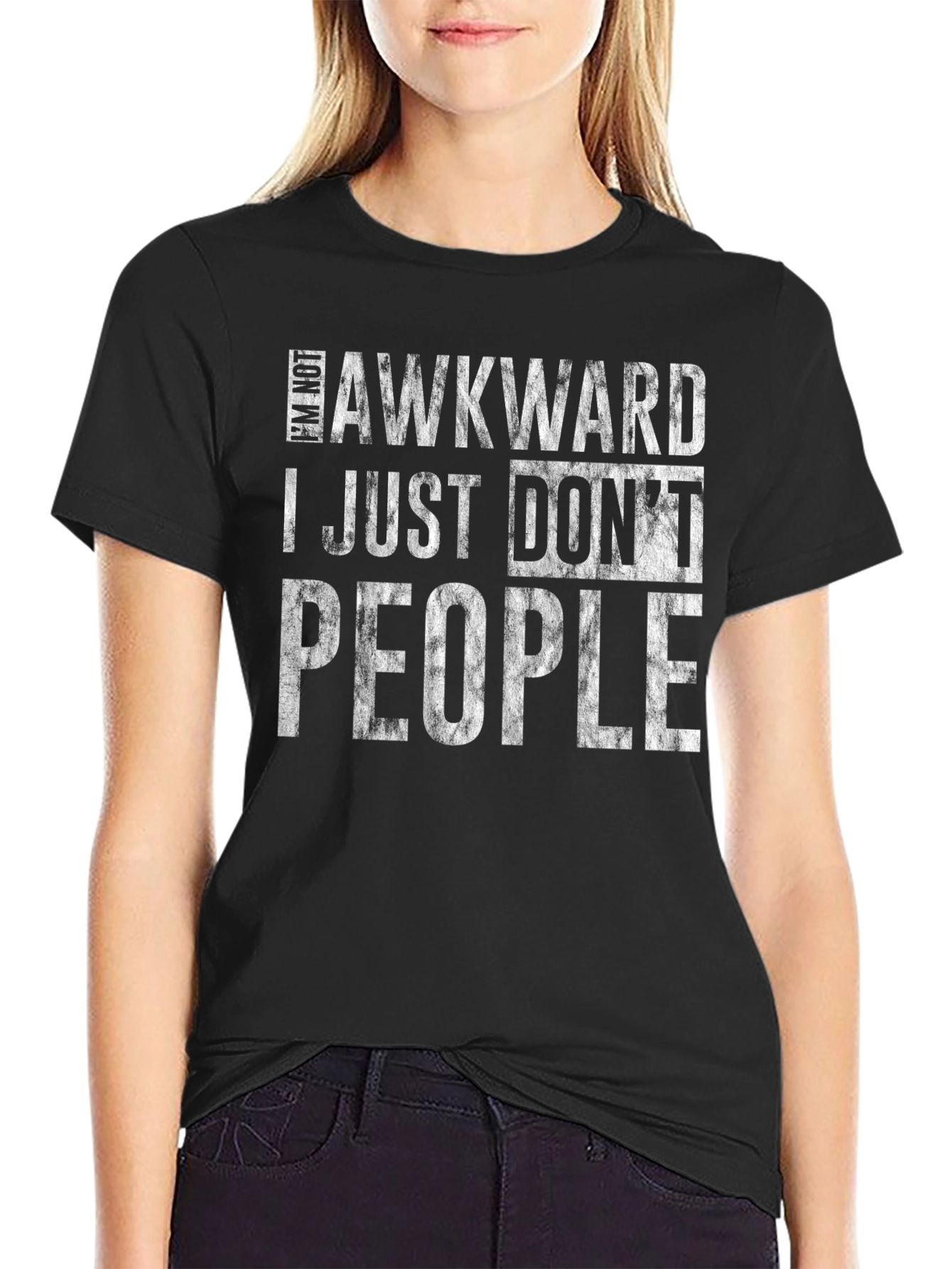 Awkward I Just Dont Like People Graphic T-Shirt