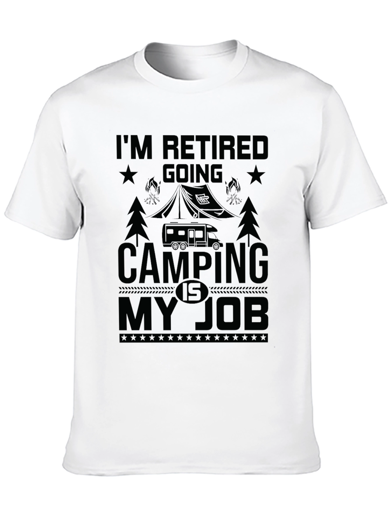 Retired Camping Job T-Shirt